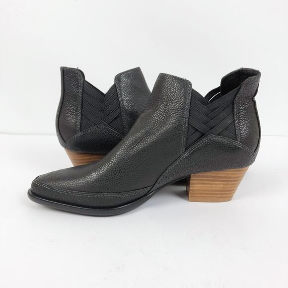 KELSI DAGGER Women's Elsewhere Ankle Boot Size 6 Black Leather Block Heel NWOB - Picture 5 of 12